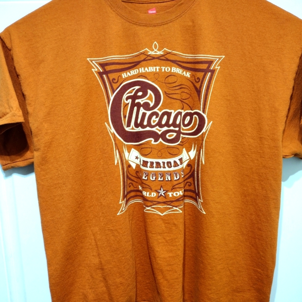 Chicago "Hard Habit To Break" World Tour T-shirt Size 2XL